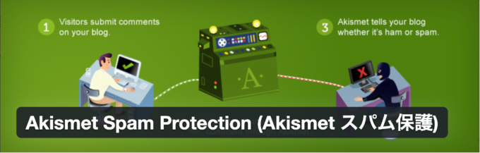 スパム保護のプラグインakismet spam protection